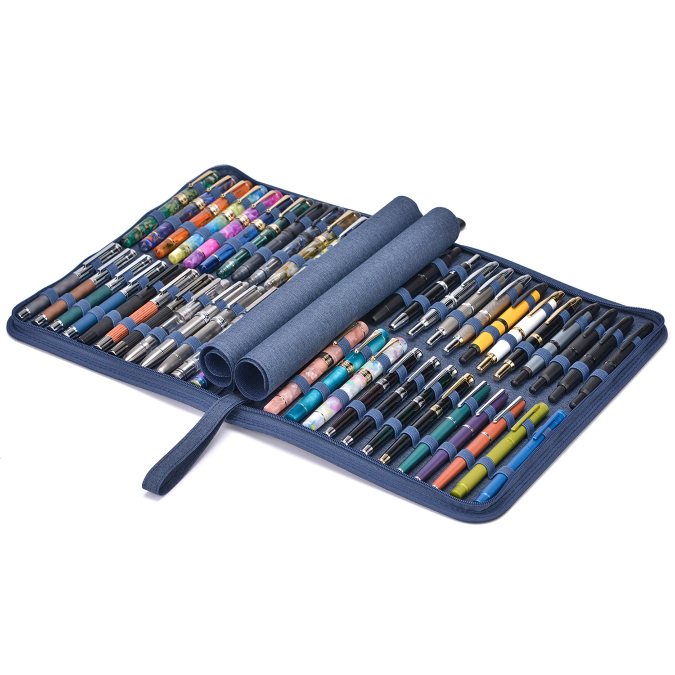 48-slots-fountain-pen-case-organizer-bag-blue-waterproof-canvas-pen-display-holder-storage-large-capacity
