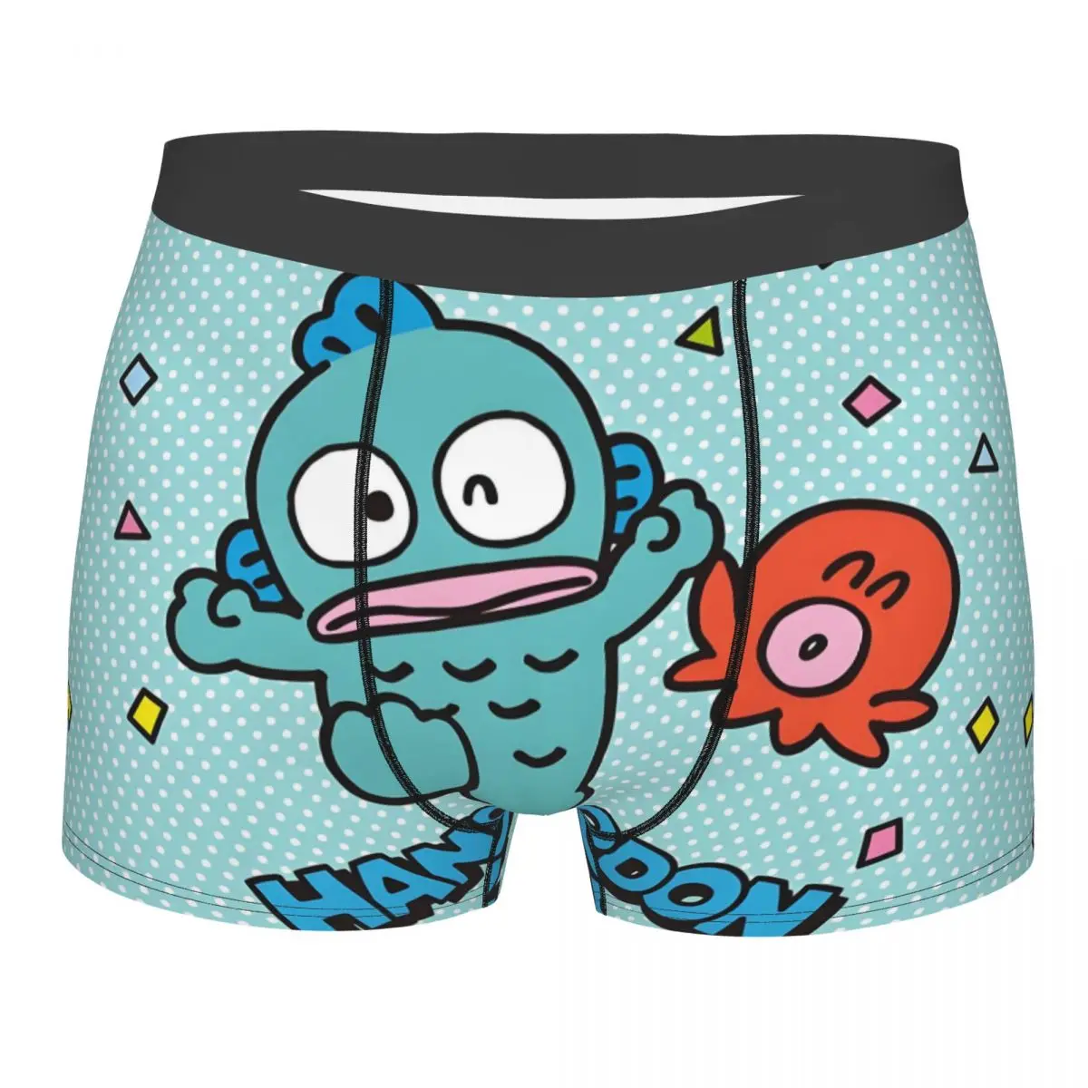 

Custom Kawaii Hangyodon Underwear Men Printed Clown Fish Cartoon Animal Boxer Briefs Shorts Panties Soft Underpants