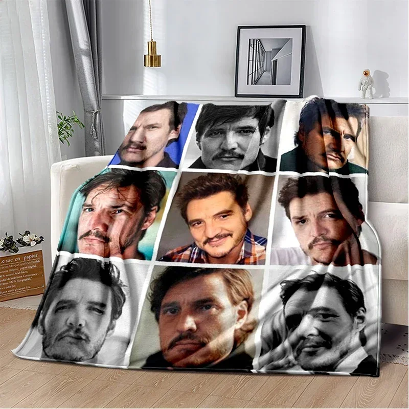 Jose Pedro flannel blanket, home office leisure sofa blanket, multi-functional travel portable warmth blanket gift blanket
