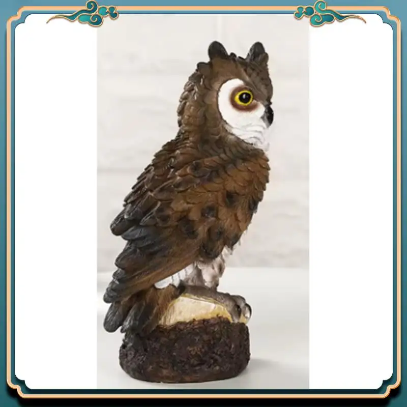 (جديد)-الراتنج البومة تمثال الطيور حديقة النحت الفن تمثال زينة للداخلية/الخارجية الحديقة ساحة الشرفة سطح المكتب الحلي