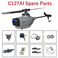 C127AI Upgrade RC Helicopter Spare Parts Main Tail Blade Rotor Head Brushless Motor Landing Gear Shaft C127 AI Accessories