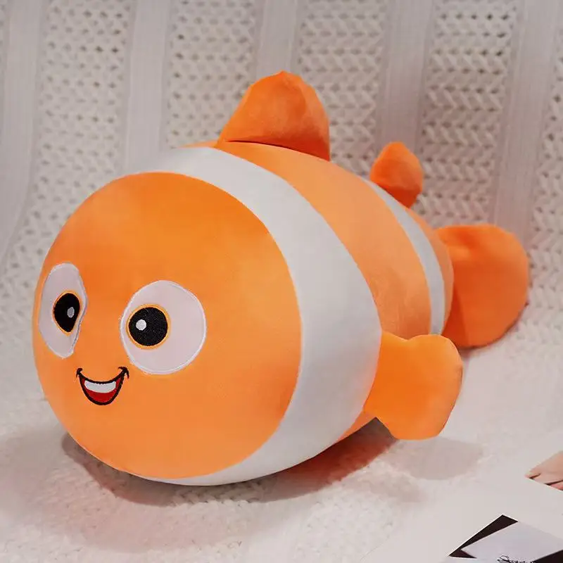 30/50cm New Simulated Clown Fish Turtle Doll Crab Stuffed Plush Toy Cartoon Anime Cute Children's Birthday Gift Fun Doll