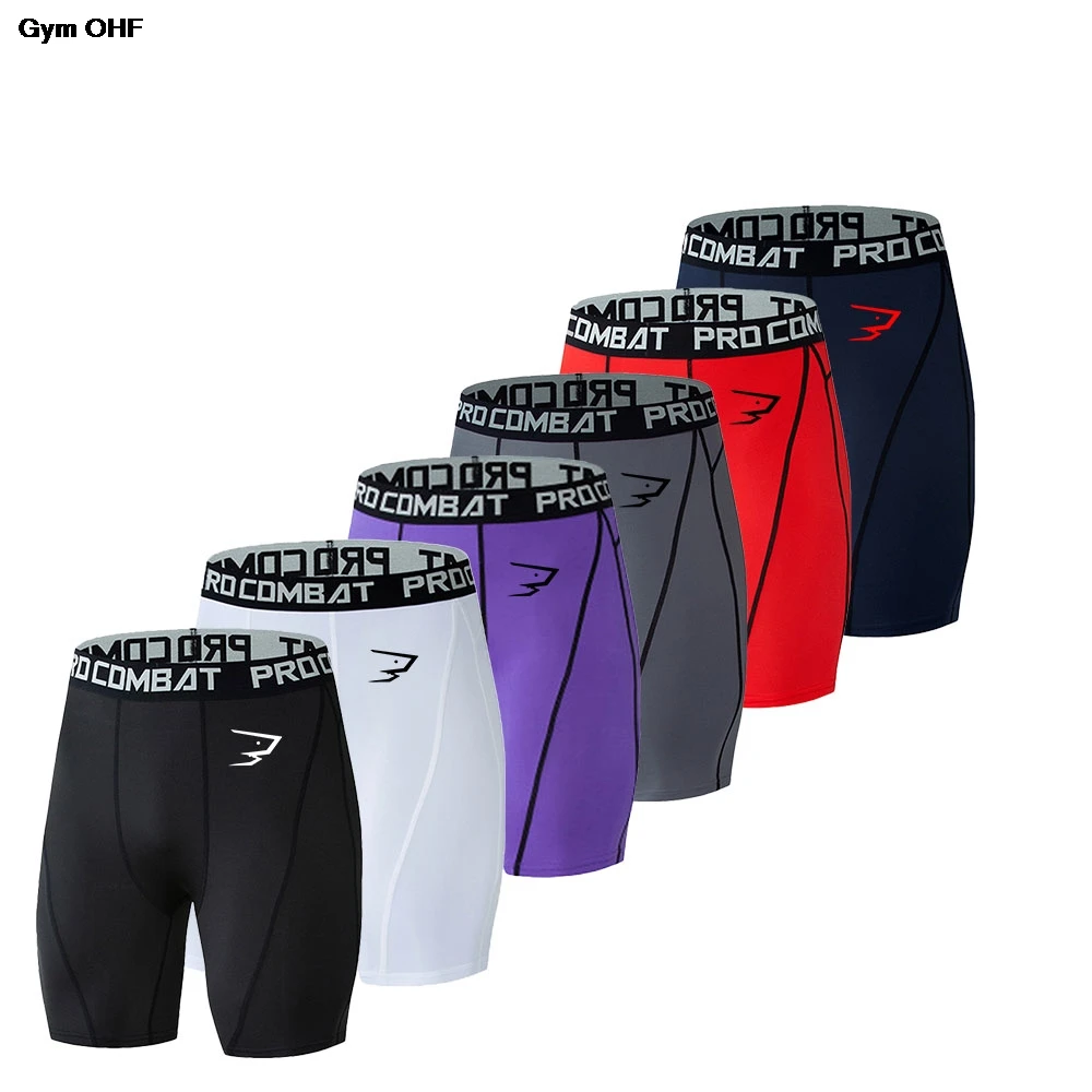 New Men Training Running Shorts Quick Dry Fitness Gym Shorts Man Compression Sport Tights Basketball Shorts Male Sportswear
