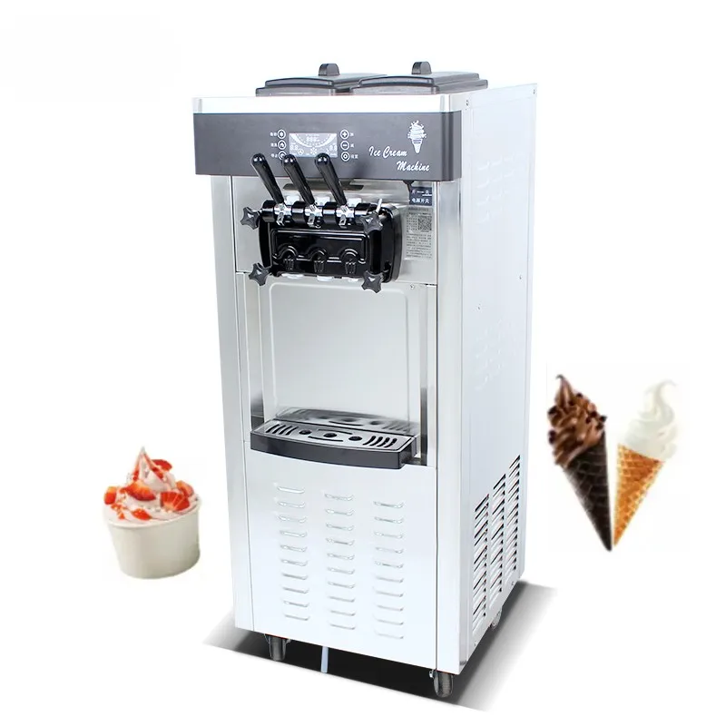 Commercial Automatic Three Flavor Soft Ice Cream Maker Equipment 25 Liters Ice cream machine