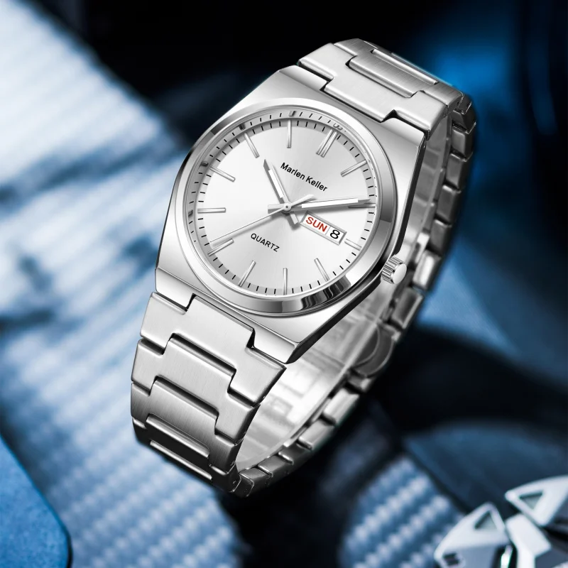 Fashion New Stainless Steel WatchIPElectroplated Calendar Quartz Men's Watch