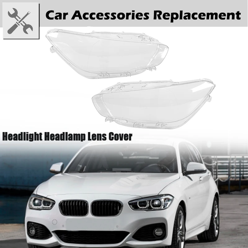 

Headlight Cover Lens Shell Covers Clear Transparent Lampshade Fit For BMW 1 Series F20/F21 116i 118i 120i 125i 2015-2019 LCI