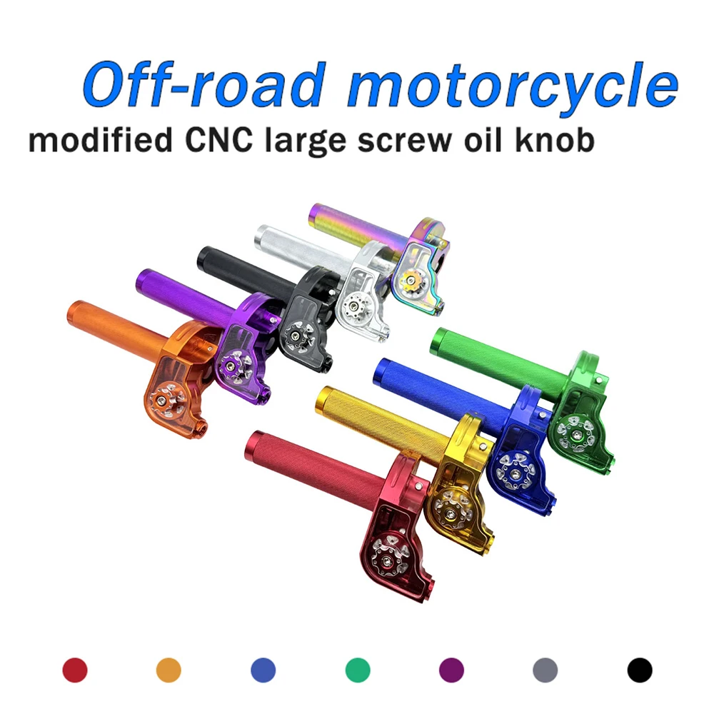 22mm Universal CNC Aluminum Accelerator Throttle Twist Grips Handlebars For Motorcycle Moped Scooter Bike M10*1.5