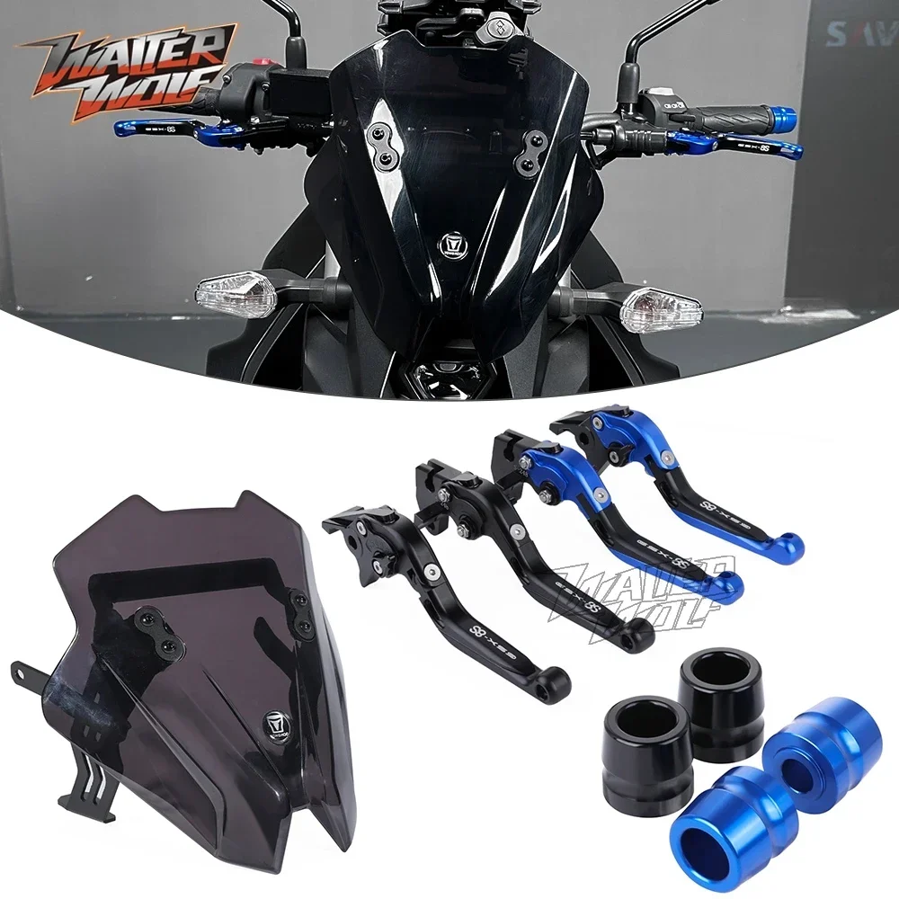 Für Suzuki GSX-8S GSX 8S GSX8S 2023-2025 Motorrad Zubehör Rad Crash Rahmen Sliders Stehen Kennzeichen Halterung handprotektoren