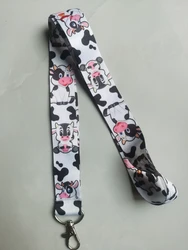 New 1 pcs cartoon cow  Lanyards Keys Neck Strap For Card Badge Key Chain Lanyard Key Holder DIY Hang Rope Keyrings