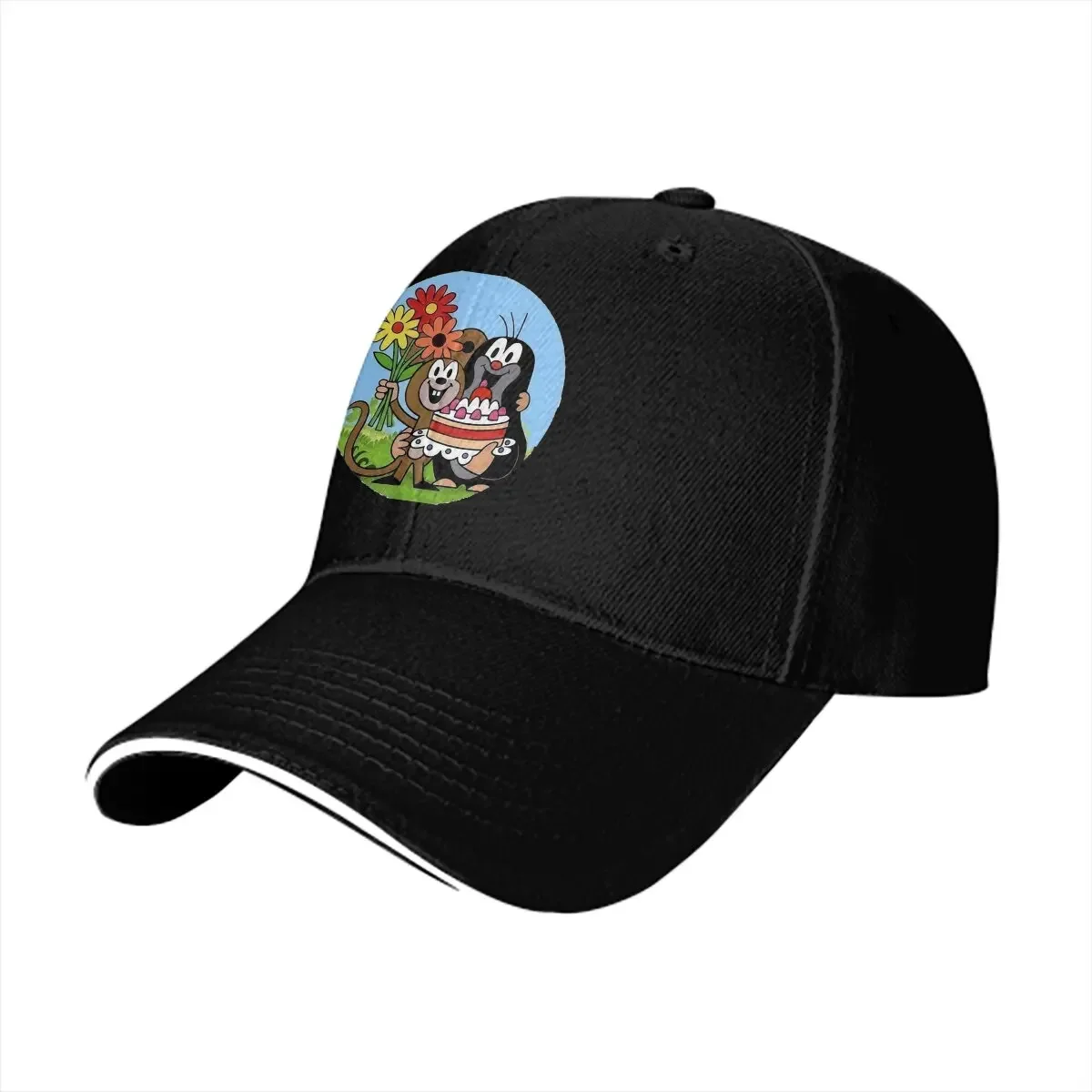 Summer Cap Sun Visor Happy Birthday Hip Hop Caps Krtek The Mole Peaked Hats