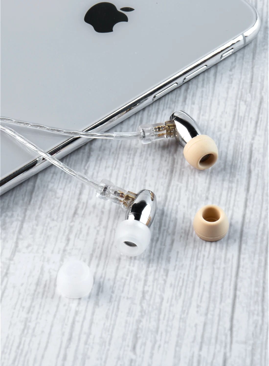 1/16 Pairs(S/M/L/XS) لينة سيليكون استبدال سماعات الأذن واضحة القهوة استبدال منصات الأذن ل KS1 KZ BL03 سماعة جديد