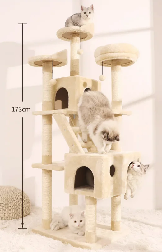 

Cat climbing frame, cat nest, cat tree, integrated frame, cat grabbing board, large grabbing column, villa, cat cat frame