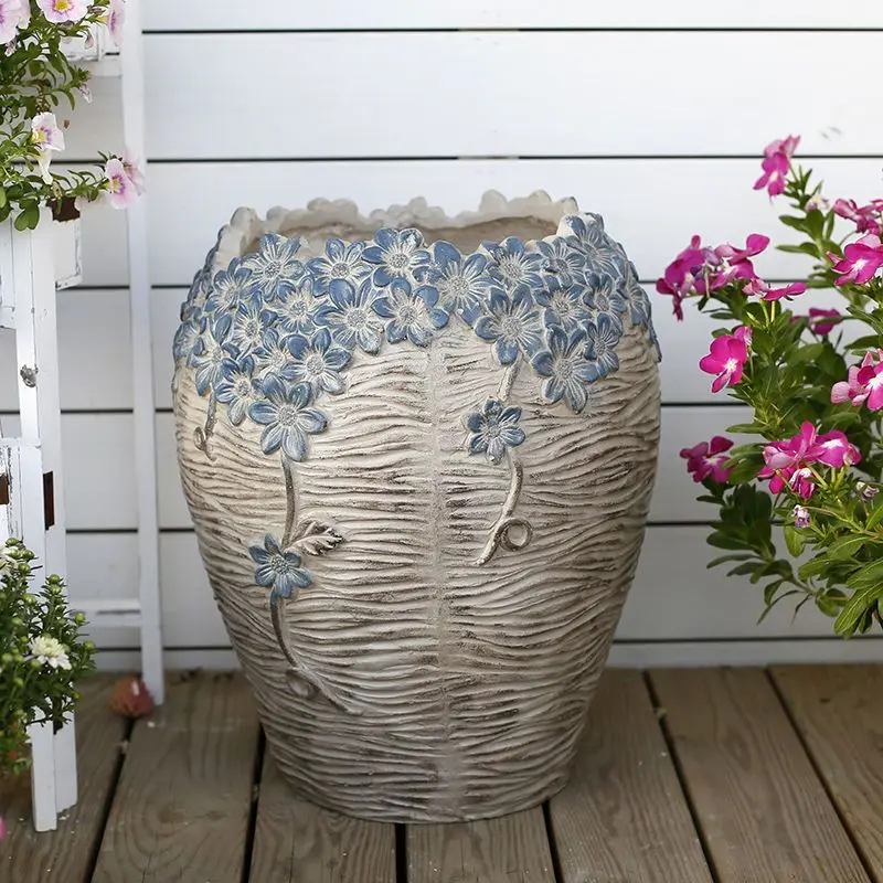 Boutique Vase Courtyard Extra Large Pot Exquisite High Grade Outdoor Creative Balcony Garden New Decorative Home Decor