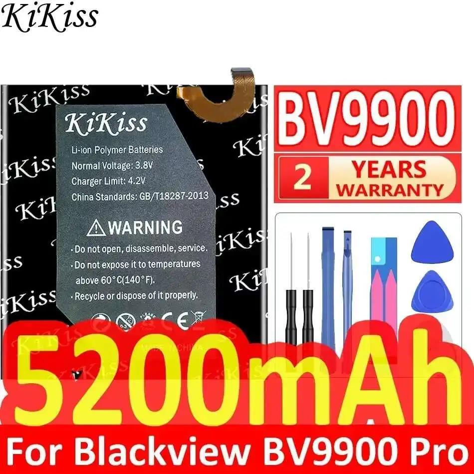 

KiKiss Battery 5200mAh for Blackview BV9900/BV9900 Pro BV9900Pro Smart Phone