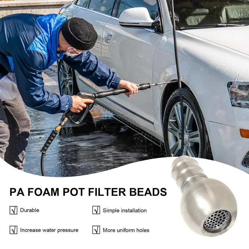 PA Foam Pot Filter Beads Gravity Ball Cleaning Sprayer Beads Filter Bead Pot Suction Beads High Pressure Filter Accessories