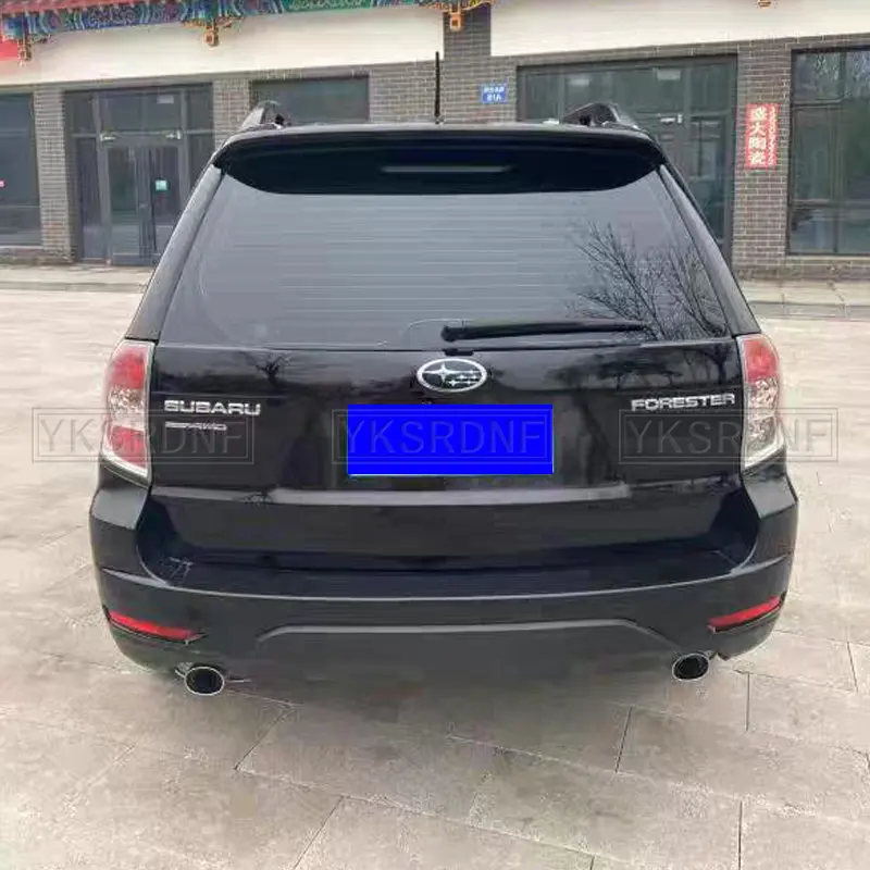 Subaru Forester 2008 2009 2010 2011 2012 için araba Styling ABS plastik boyasız astar renk arka Boot bagaj kanat Spoiler 1 adet