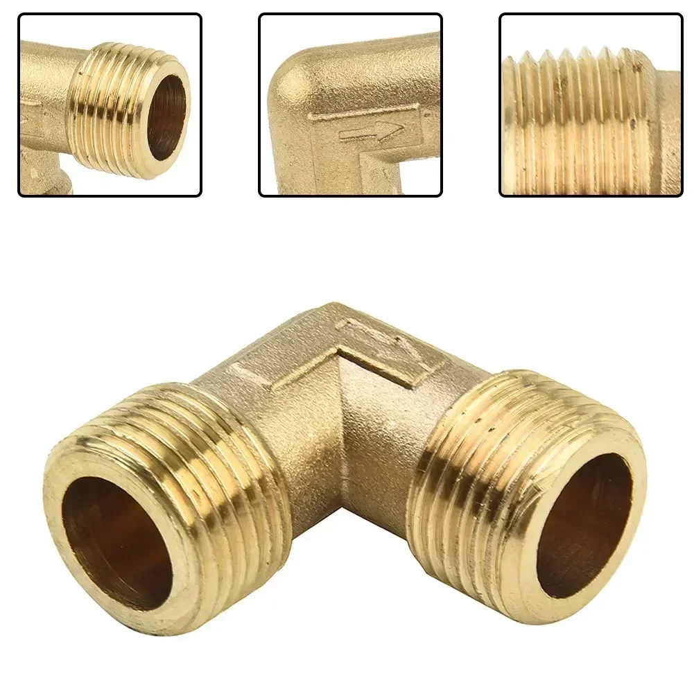 

High Quality Elbow Coupler Pipe Joint 90 Degree For Air Compressor Tool Adapter Air Compressor Assembly Brass Elbow Connector