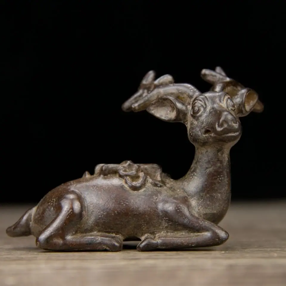 Christmas deer, sika deer, elk Statue Sculpture Figurines Home Garden Decoration Statues For House ﻿