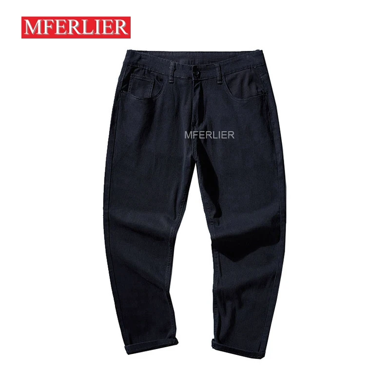 

Summer Spring Large Size Jeans For Men Cotton Loose Trousers 46 48