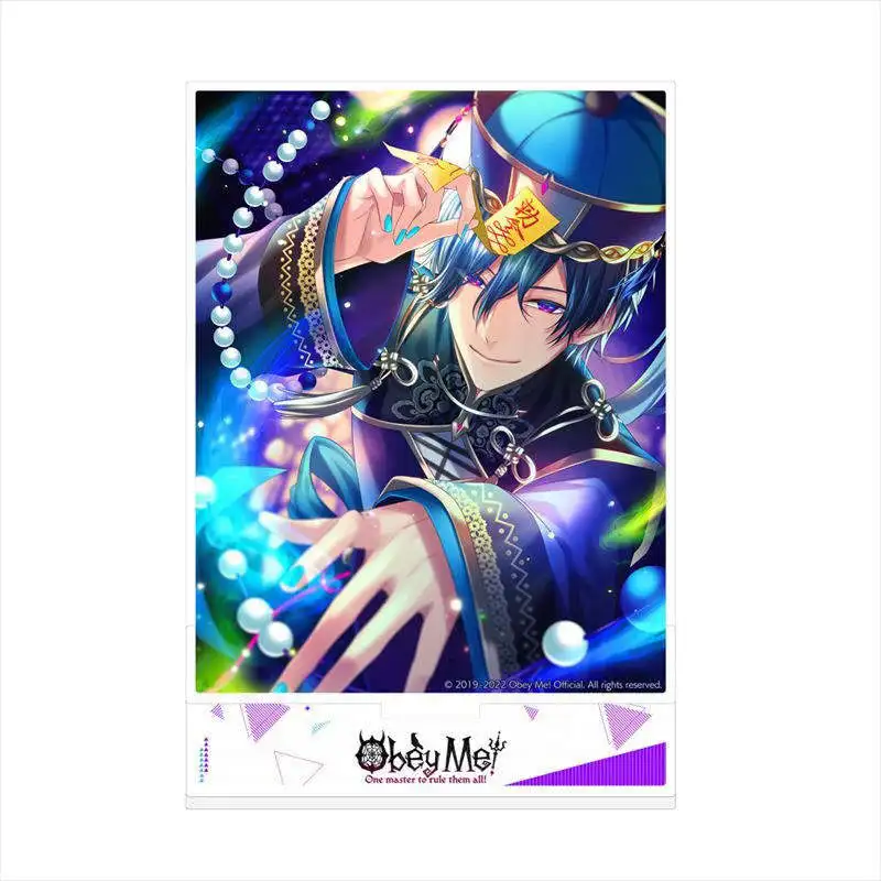 Loen Anime Store Obey Me! Diavolo Barbatos Luke Lucifer Mammon Quadrate Acrylic HD Characters Stand Desktop Decor Gift About15cm
