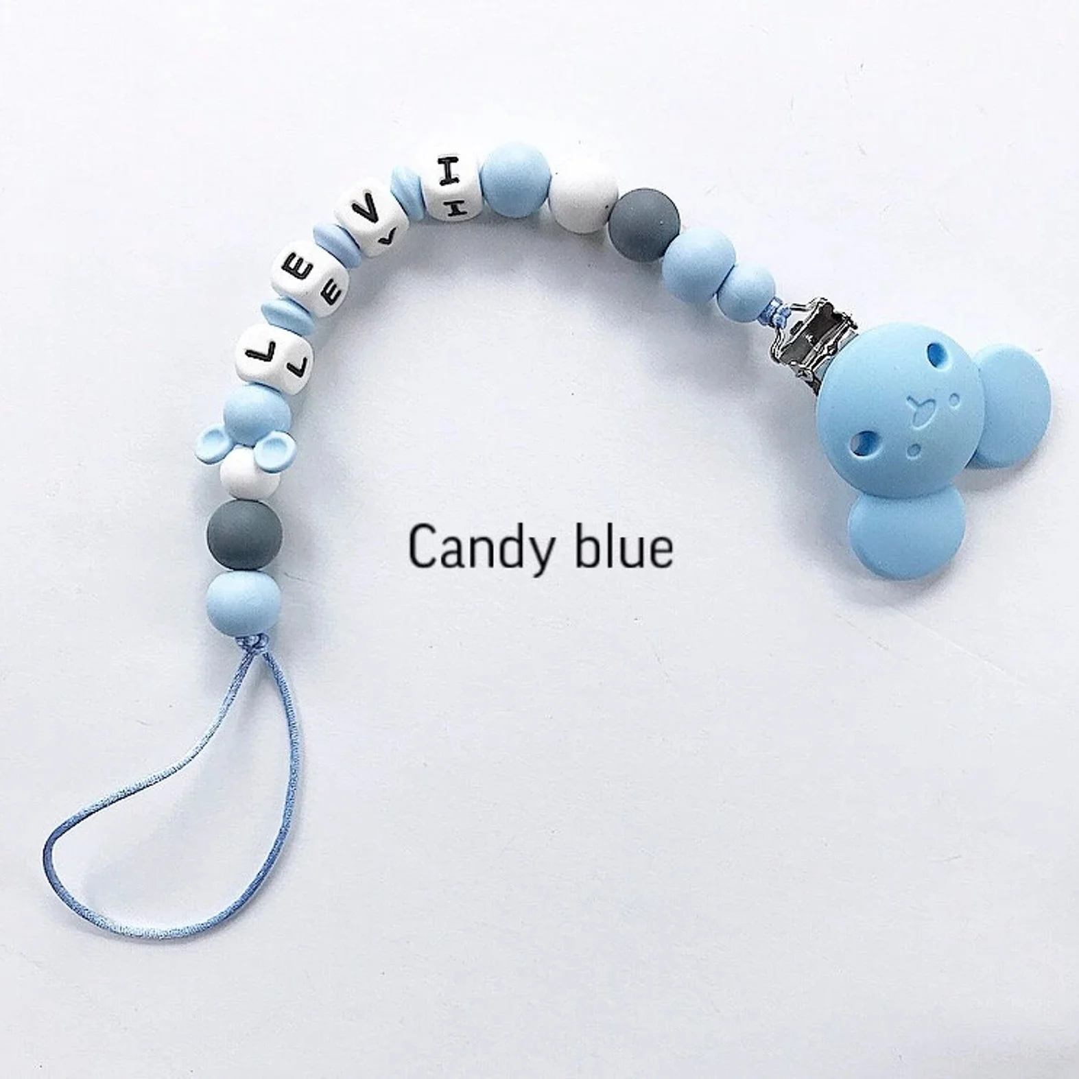 사용자 정의 이름 실리콘 맞춤형 아기 젖꼭지 체인 더미 젖꼭지 홀더 가드 Teether 펜던트 신생아 샤워 선물