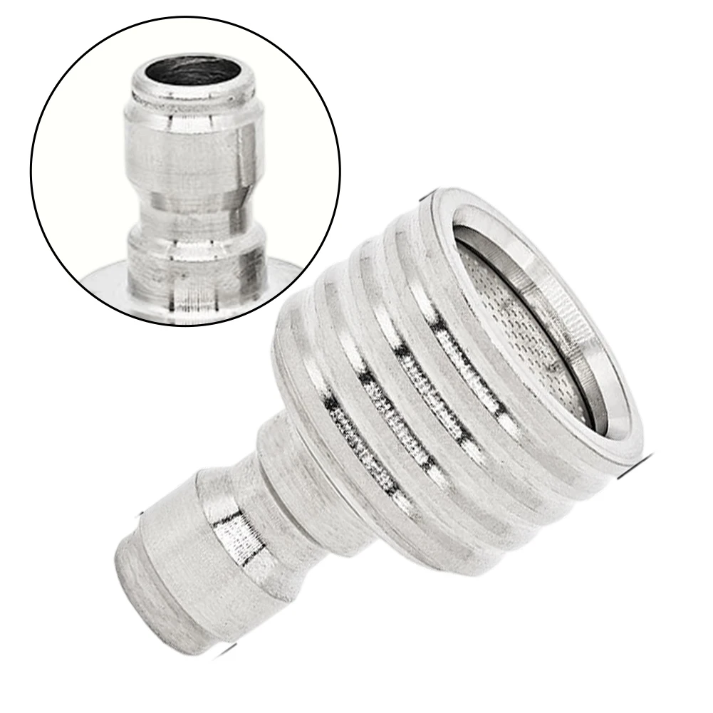 Stainless Steel Showerhead High Pressure Water-Gun Interface Washing Nozzle 1/4 Quick Connect For Washing Car Machines