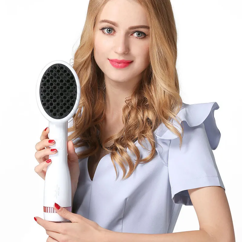 

Multifunctional 2 In 1 Hot Air Comb Anion Straightener Hair Comb Quick Drying Pet Hair Dryer International Voltage