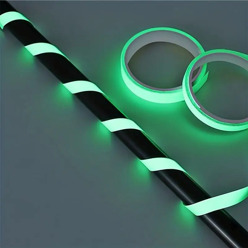 Night Fishing Glow In The Dark Tape Fishing Pole Adhesive Tape Glow-in-The-Dark Fishing Equipment Tape For Safe Outdoor Sports