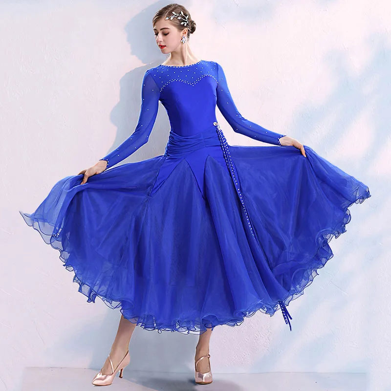 Elegant Ballroom Dance Dress National Standard Modern Competition Costume Big Swing Women Waltz Dacing Clothes Stage Wear