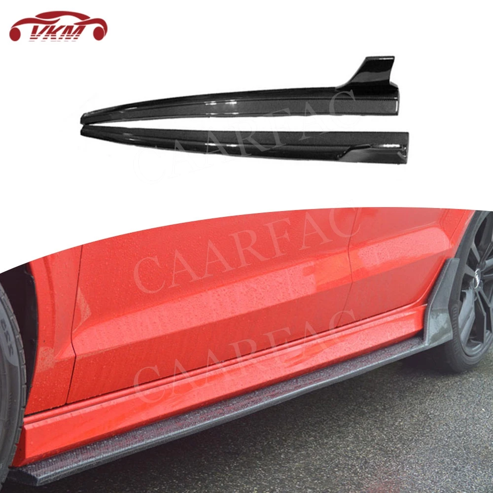 

Боковые юбки из углеродного волокна для Audi A3 Sline S3 RS3 Sedan 4-дверный 2014 2015 2016 FRP Дверной бампер Фартуки Чехлы Стайлинг автомобиля