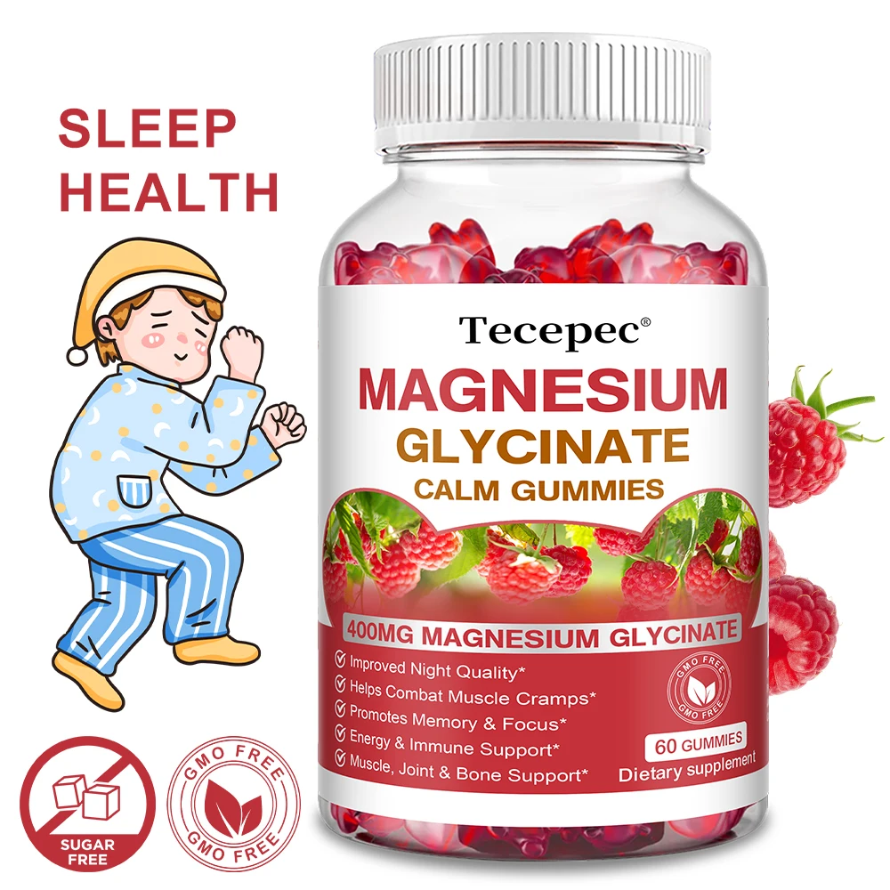 Magnesium Glycinate Gummies-Adult Supplements That Aid Relaxation,Promote Heart Health,and Support Bone Marrow and Joint Health