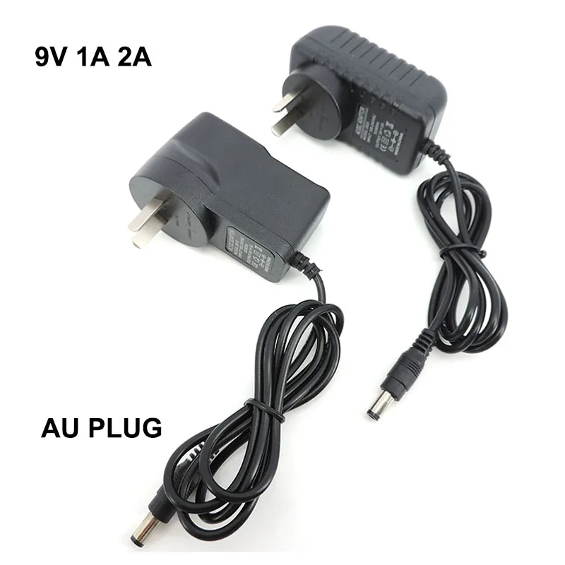 240v AC to DC 9V 1A 2A AU Australia nz power supply adapter Supply 9 volt 1000ma 2000ma 5.5*2.5mm charger for new Zealand router