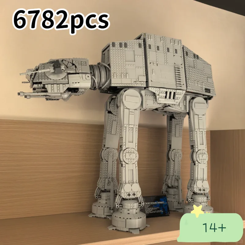Nouveau 2026 – 6782 pièces – 75313 Star Interstellar Conflict Hoth Empire – Grand AT-AT – Véhicule d'assaut motorisé – Blocs de construction – Cadeaux