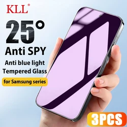 1-3pcs Privacy Anti Blue Light  Tempered Glass for Samsung A55 A35 A25 A15 A54 A53 A34 5G A14 A13 A12 A52 M15 M55 Anti Spy Glass