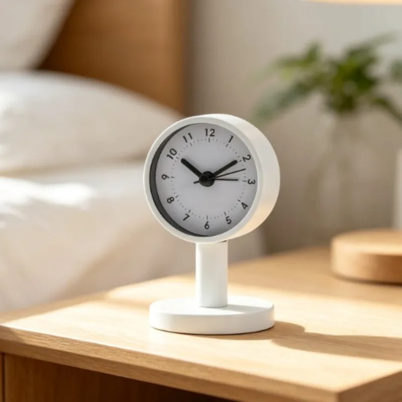 Minimalistische Mini-Standuhr Kleine Deko-Tischuhr Moderne Schlichte Uhr für Schlafzimmer Büro Schreibtisch-Dekoration