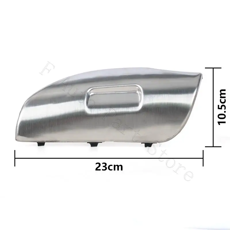 For Porsche Cayenne 2007-2010 Car Front Bumper Stainless Steel Plastic Tow Hook Cover Trailer Hauling Eye Cap Lid