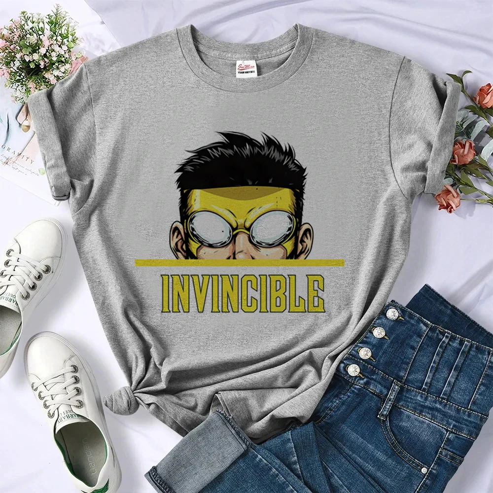 Invincible top tees shoujo streetwear summer clearance sales y2k scene  tshirt japan meme emo