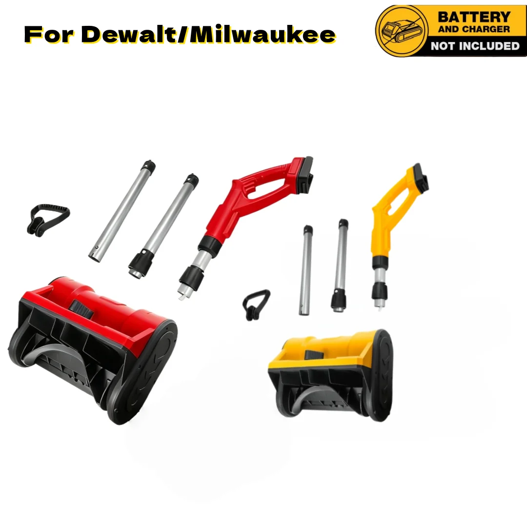 Brushless Electric Snow Shovel 500W 3000RPM Cordless Snow Plow Lightweight Snow Thrower Machine for Dewalt/Milwaukee Battery