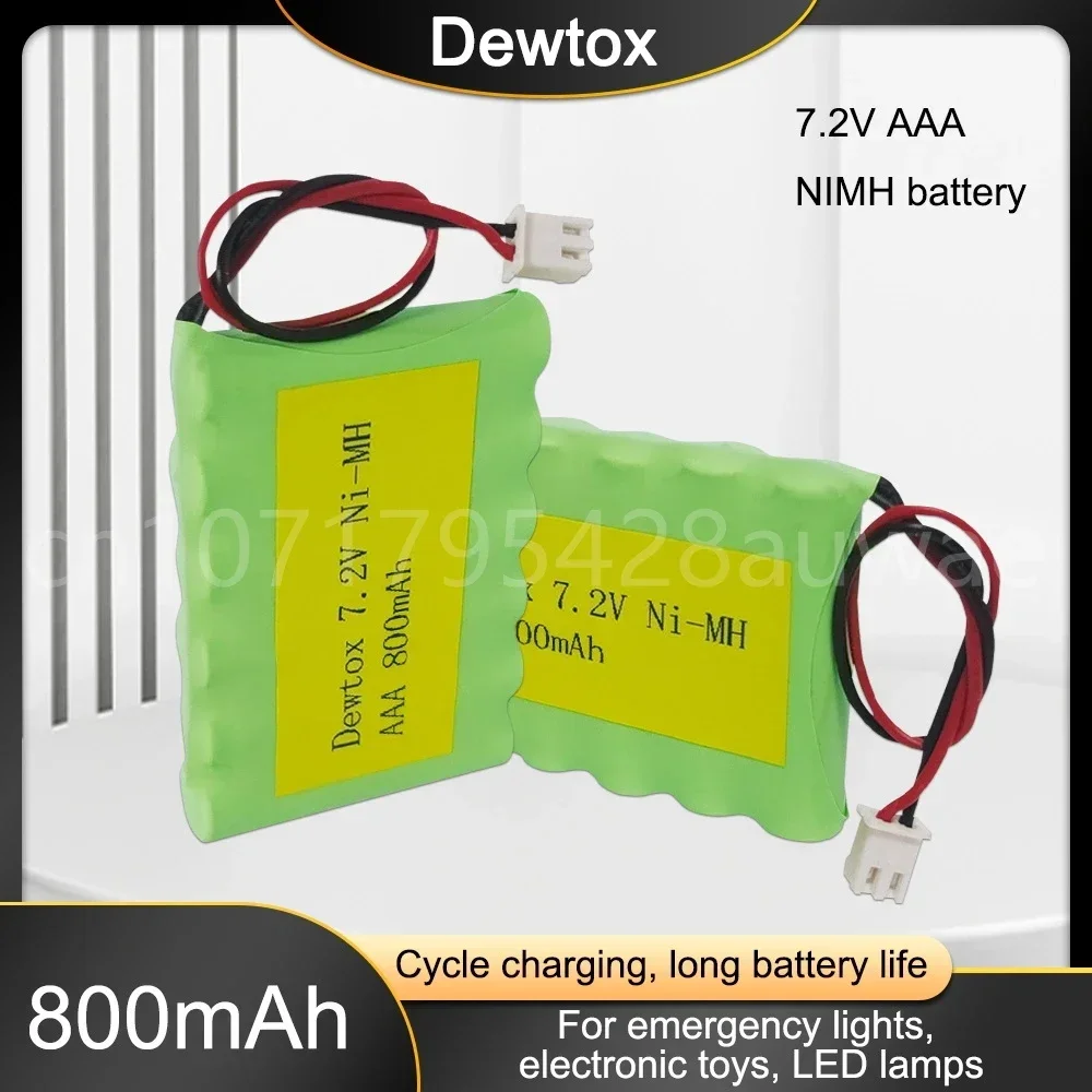 NI-MH AAA 800mah 7.2v Is Suitable for Remote Control Car Electric Toy Industrial Equipment Rechargeable Battery Pack with Plug