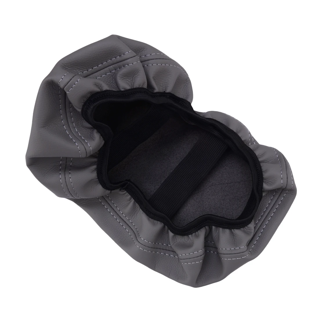 Car Center Console Armrest Lid Box Cover Protector Fit For Mazda 3 2019-2022 Gray Microfiber Leather