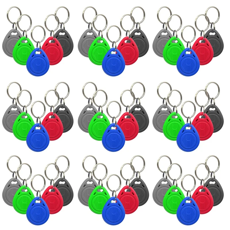 

【Распродажа】50 шт. 125 кГц T5577 EM4305 брелки перезаписываемая RFID-метка копия карты доступа ID жетон кольцо клонер брелок случайный цвет
