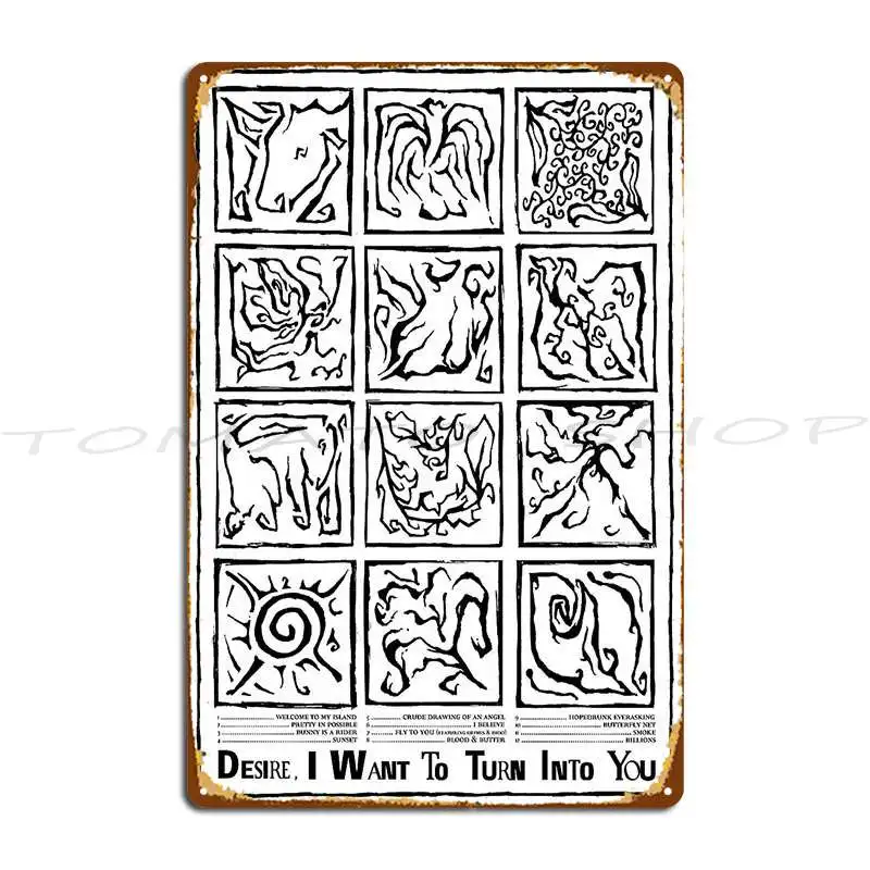 Caroline Polachek Desire I Want To Turn Into You Metal Sign Classic Create Wall Cave Wall Decor Iron Tin Sign Poster
