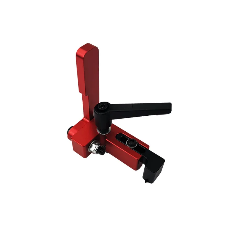 Miter Track Stop Model 75 T-Slot T-Tracks Stop Chute Locator Aluminium Alloy Backing Connector for Woodworking Guide Rail Table