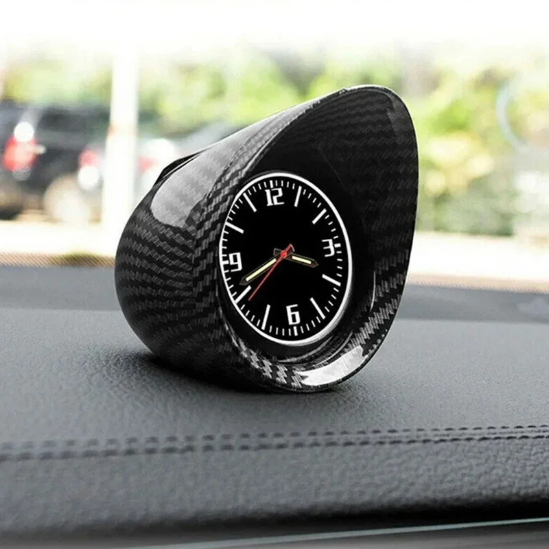 Car Interior Dashboard Ornament Clock SUV Car Console Car Watch Electronic Backlight Decor Accessories Mini Clock Accessories