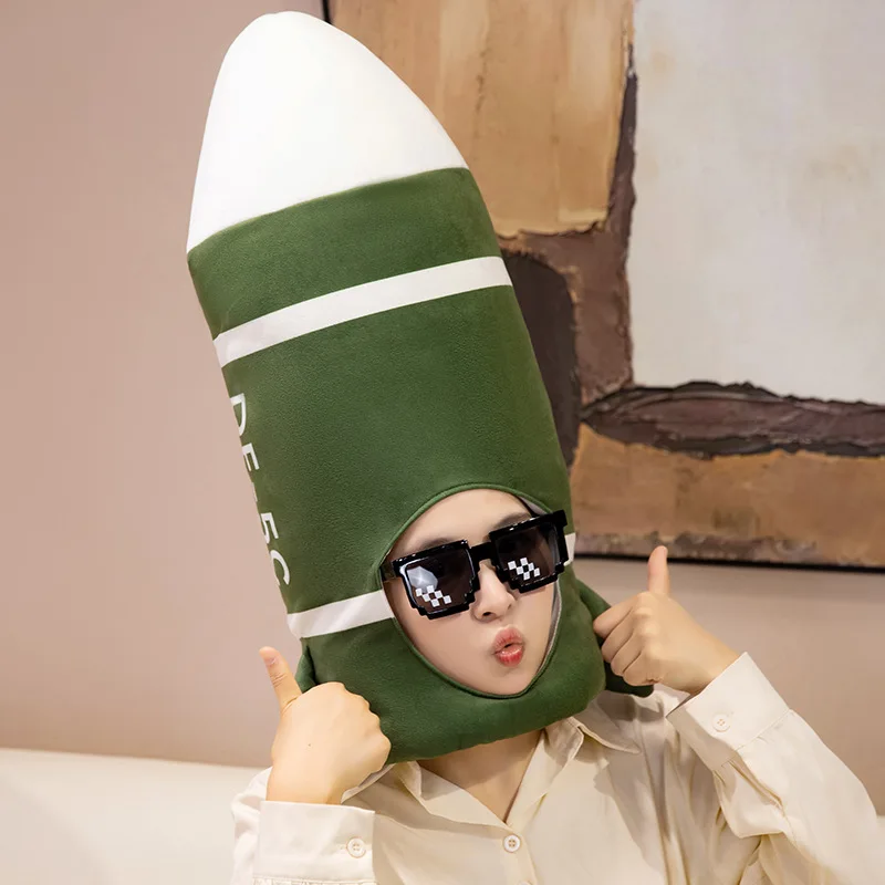 참신하고 재미있는 로켓 모자 따뜻한 봉제 장난감 맥주 모자 소녀와 소년을 위한 따뜻하고 재미있는 모자 크리스마스 선물 필수품