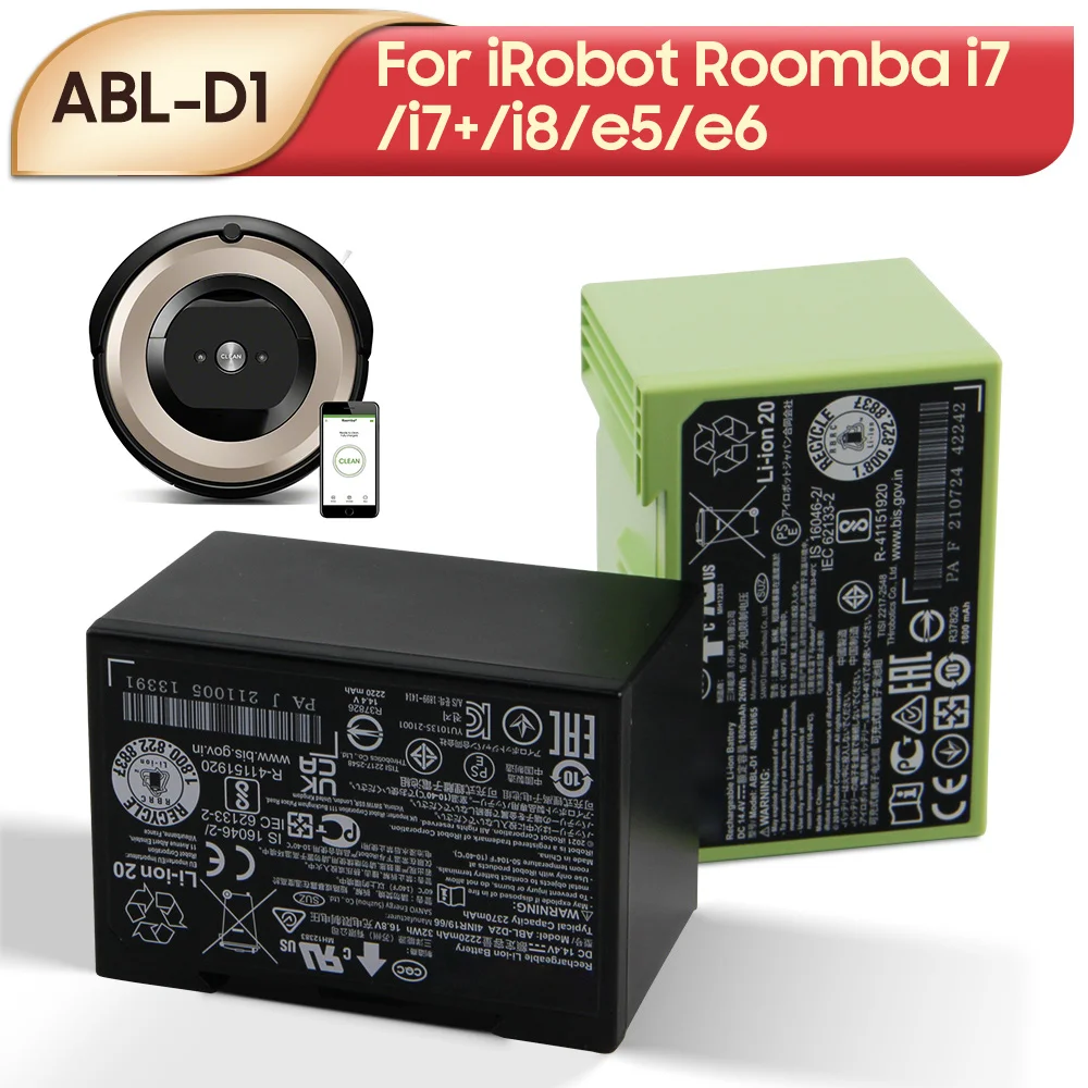 

Оригинальная запасная аккумуляторная батарея для iRobot Roomba i7 + i8 e5 e6 e5150 i7550 i7558 e619820