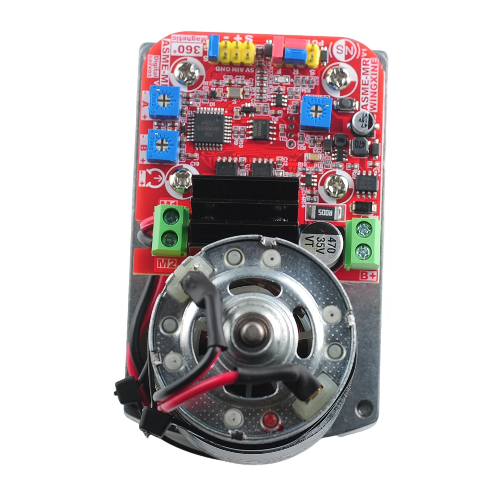 ASME-MRB 400kg.cm Servo Magnetic Encoder 360 Degree High Torque Digital Servo Thickened for Robot Arm Valve Control PTZ Control