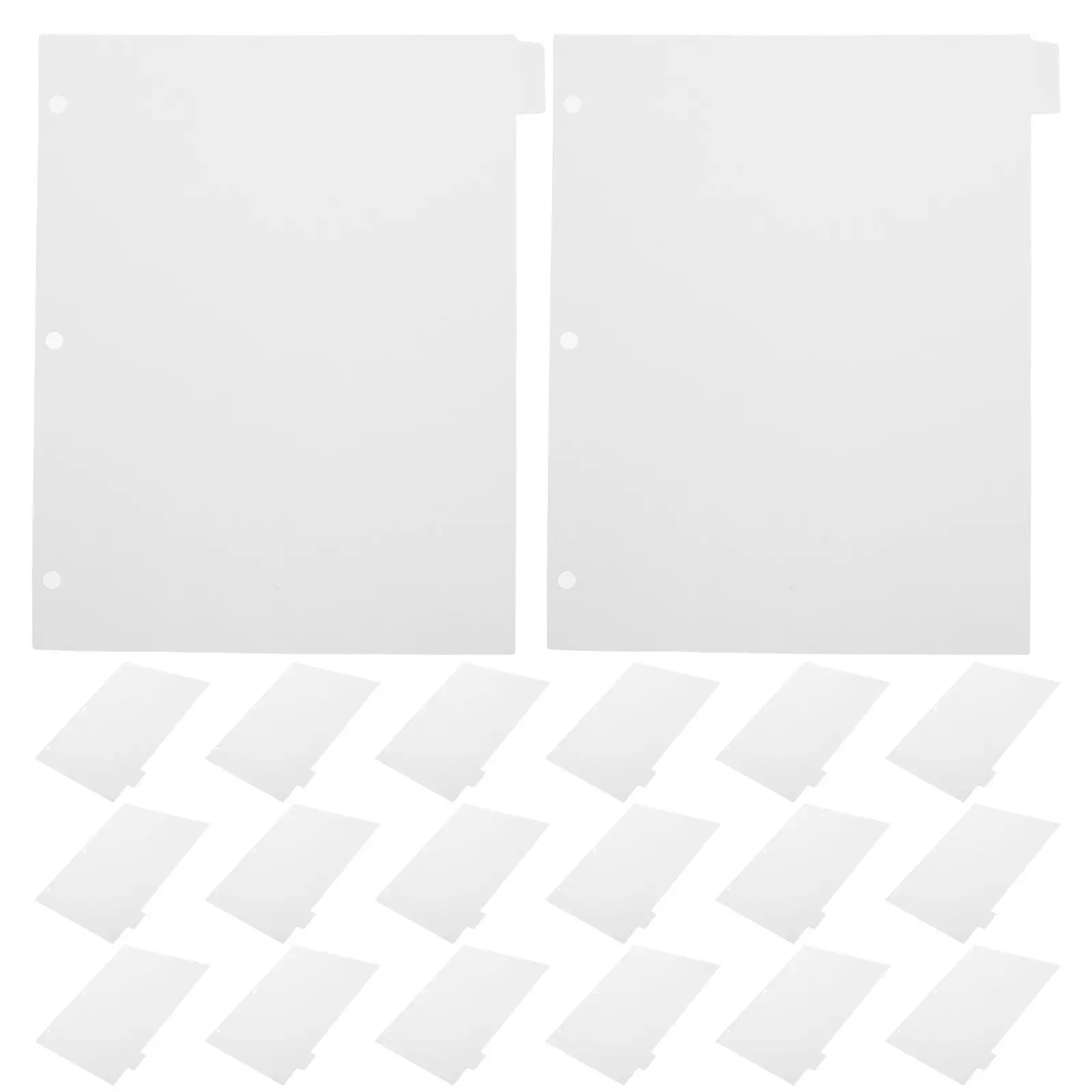 

32 разделителя для папок-регистраторов, двусторонние, для записей, для 3-кольцевых папок, органайзеров, ежедневников, блокнотов, разделительные листы