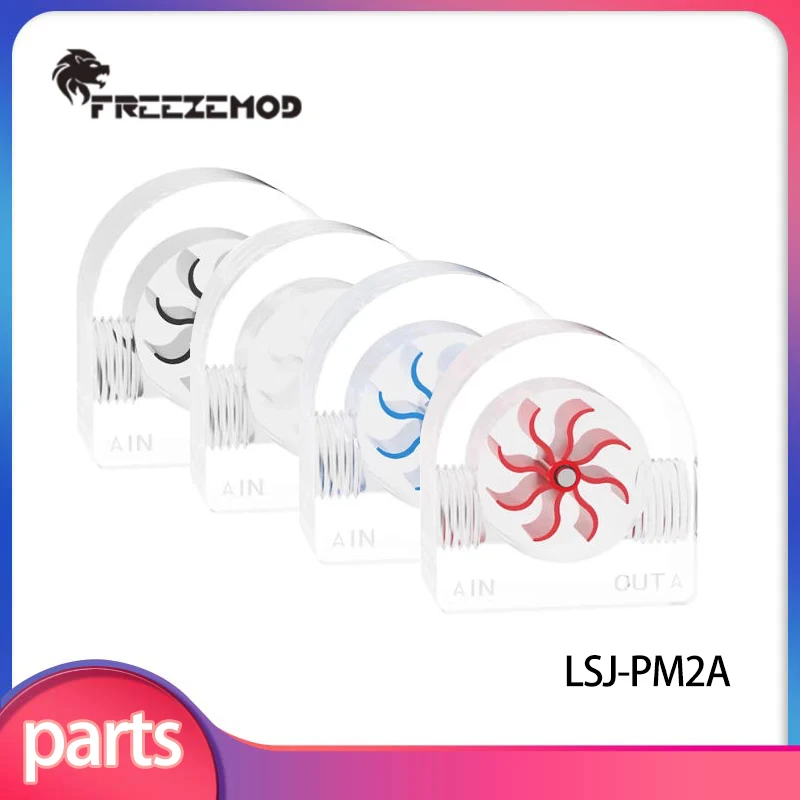

FREEZEMOD PC Water Cooling Half-Circle Flow Meter with 1.29g Light Weight Impeller Transparent Acrylic / LSJ-PM2A