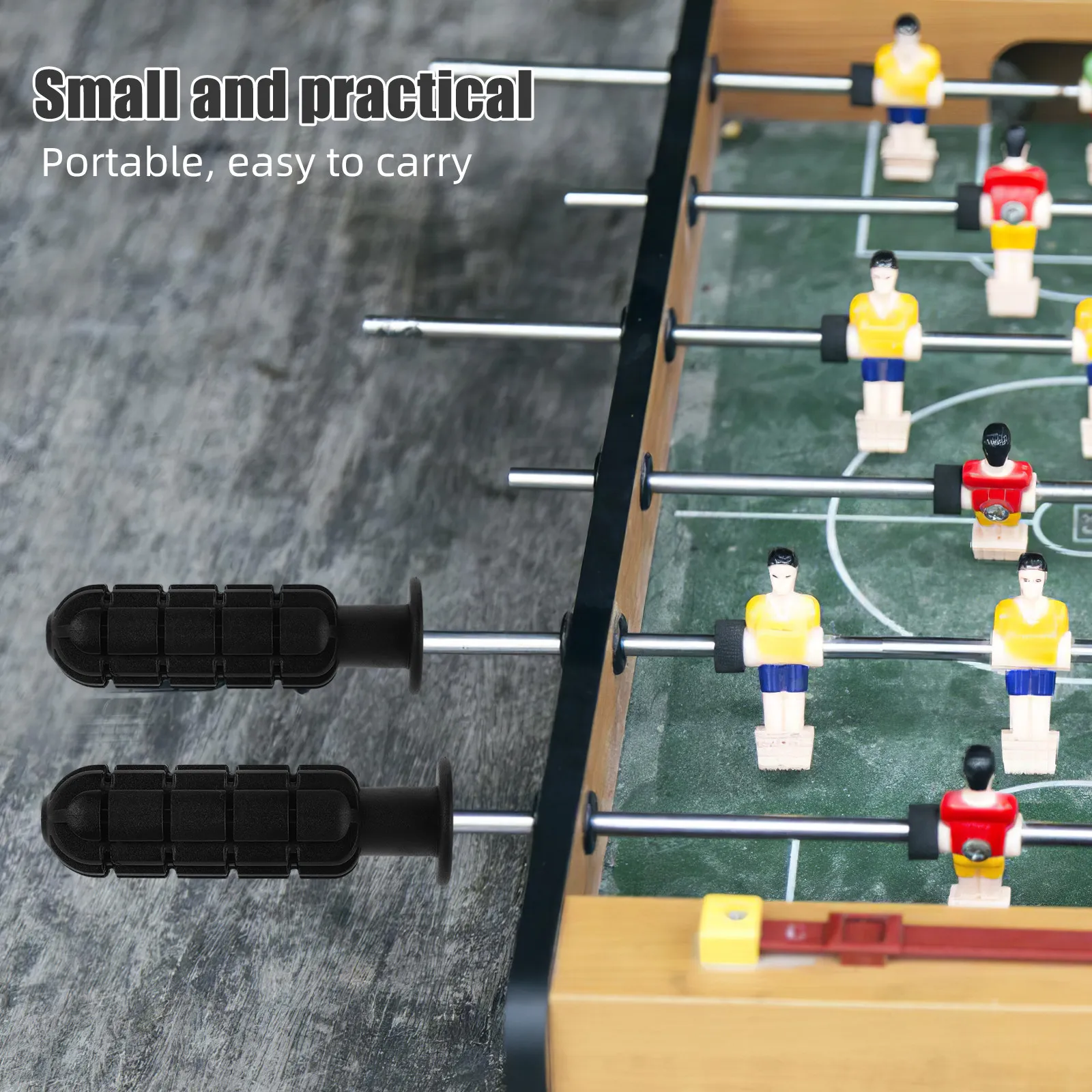 

1Set Table Football Handle Replacement Parts Foosball Plastic Grip Kit Soccer Rod End Caps Mini Balls Table Soccer Accessories